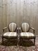 Paire de fauteuils médaillons de style Louis XVI