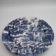 Grande assiette bleu style anglais