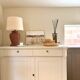 Buffet haut en bois peint - greige