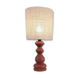 Vintage terracotta wooden lamp