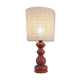 Vintage terracotta wooden lamp