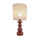 Vintage terracotta wooden lamp
