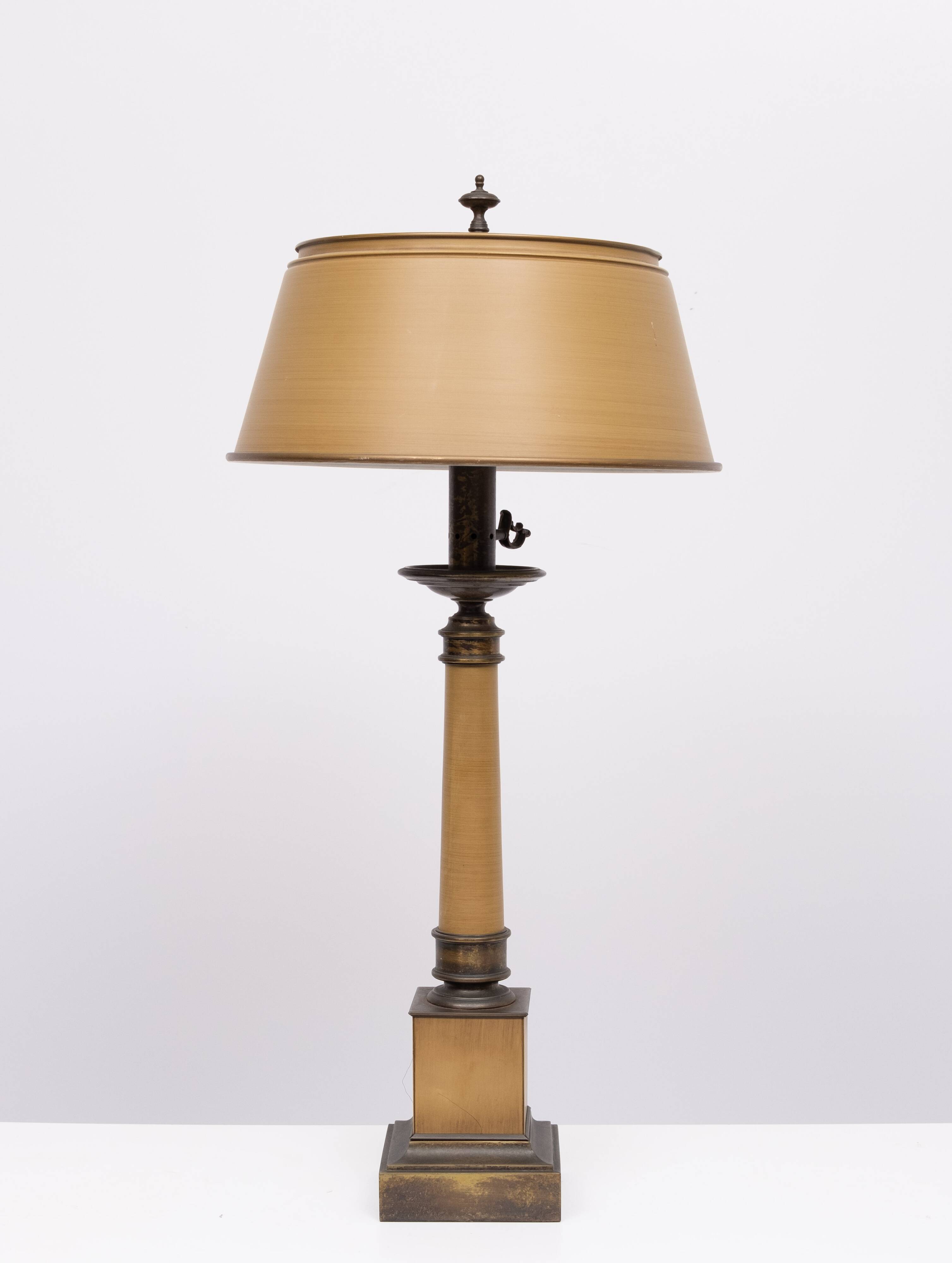 Large Metal Classical Greek Colum Table Lamp 1970 USA