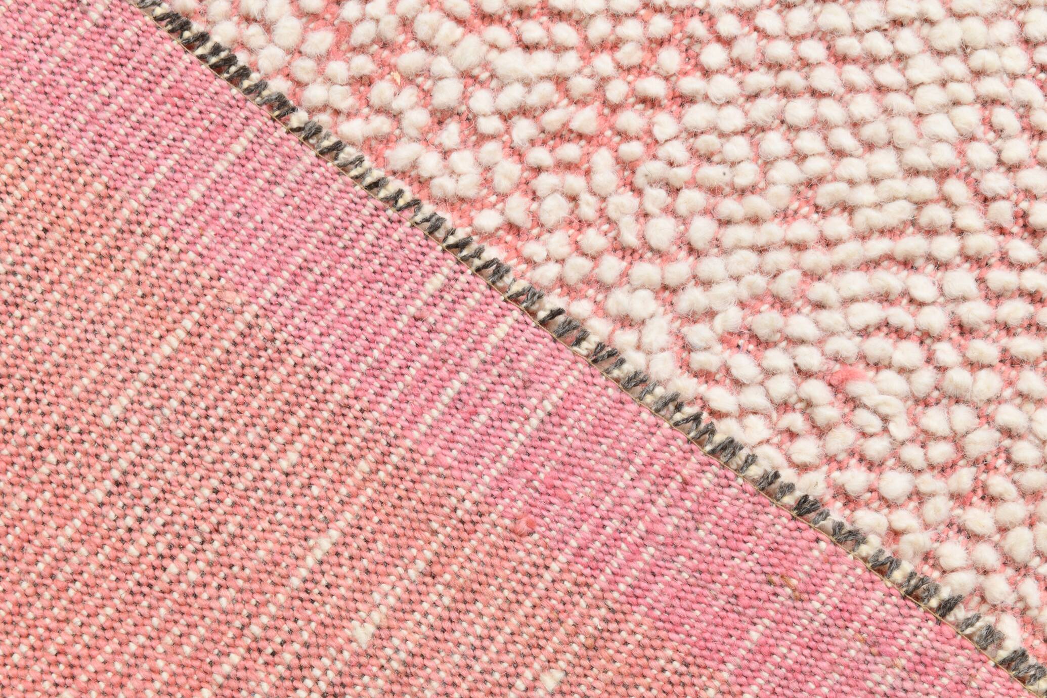 Oversize Pink Kilim Rug, 265x322Cm