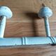 Coat rack three wooden hooks turned bamboo way