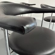 8 Airport Chairs Model 037 designed by Hans Kaufeld / Geoffrey Harcourt