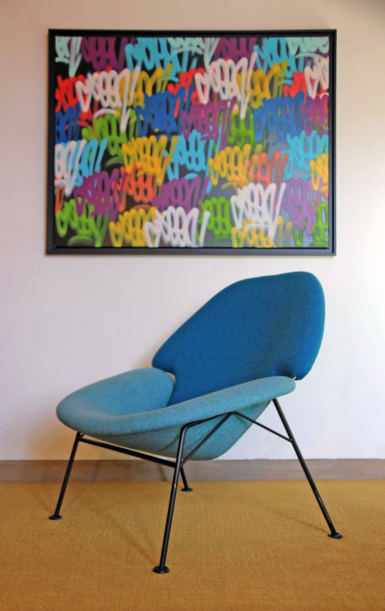 Model F555 armchair by Pierre Paulin, published by Artifort in the 1960s.