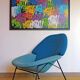 Model F555 armchair by Pierre Paulin, published by Artifort in the 1960s.