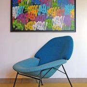Model F555 armchair by Pierre Paulin, published by Artifort in the 1960s.