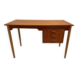Danish Petite Teak & Beech Desk, 1950s.