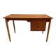 Danish Petite Teak & Beech Desk, 1950s.
