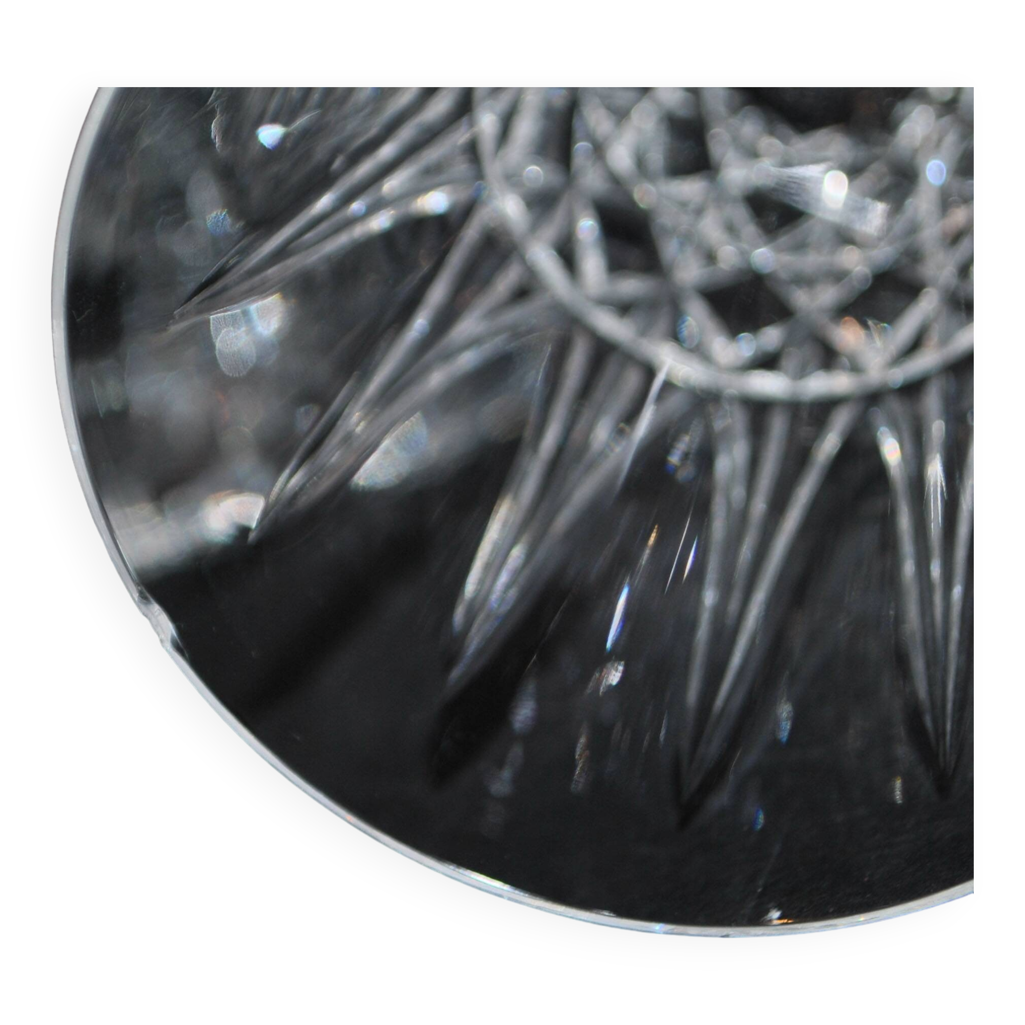 Set of 6 tarn white wine glasses 13.8 cm in diamond cut crystal from saint-louis