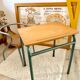 Chaise d'écolier et son bureau par Jacques Hitier