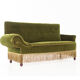 Antique sofa-bed in green colour