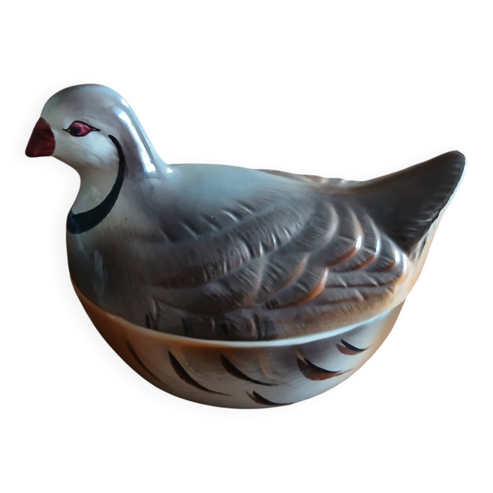 Partridge faience Michel Caugant