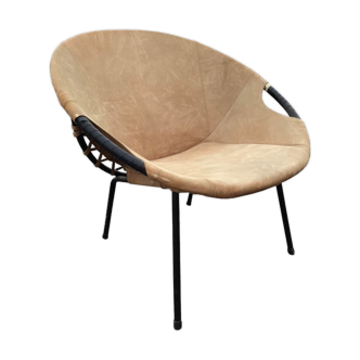 Fauteuil baloon Lusch & Co des années 1960