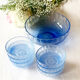 Dessert service in blue Arcopal