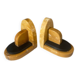 Pair of Art Deco marble bookends