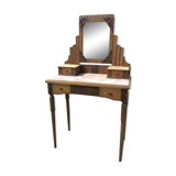 Rococo vintage hairdresser in oak marble top