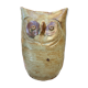 Vase pique fleur representing a sandstone owl, by Ginette and Edouard Solorzano