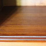 Scandinavian sideboard in solid teak wood and brass, 1950s Swedish vintage