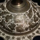 Metal lidded pot made in India