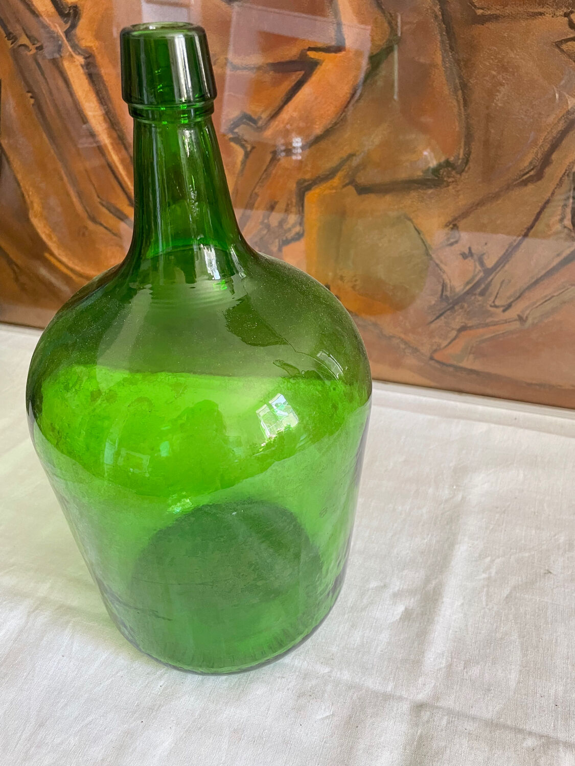 Demijohn bottle green