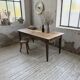 Table de ferme noyer pieds fuseaux 1950