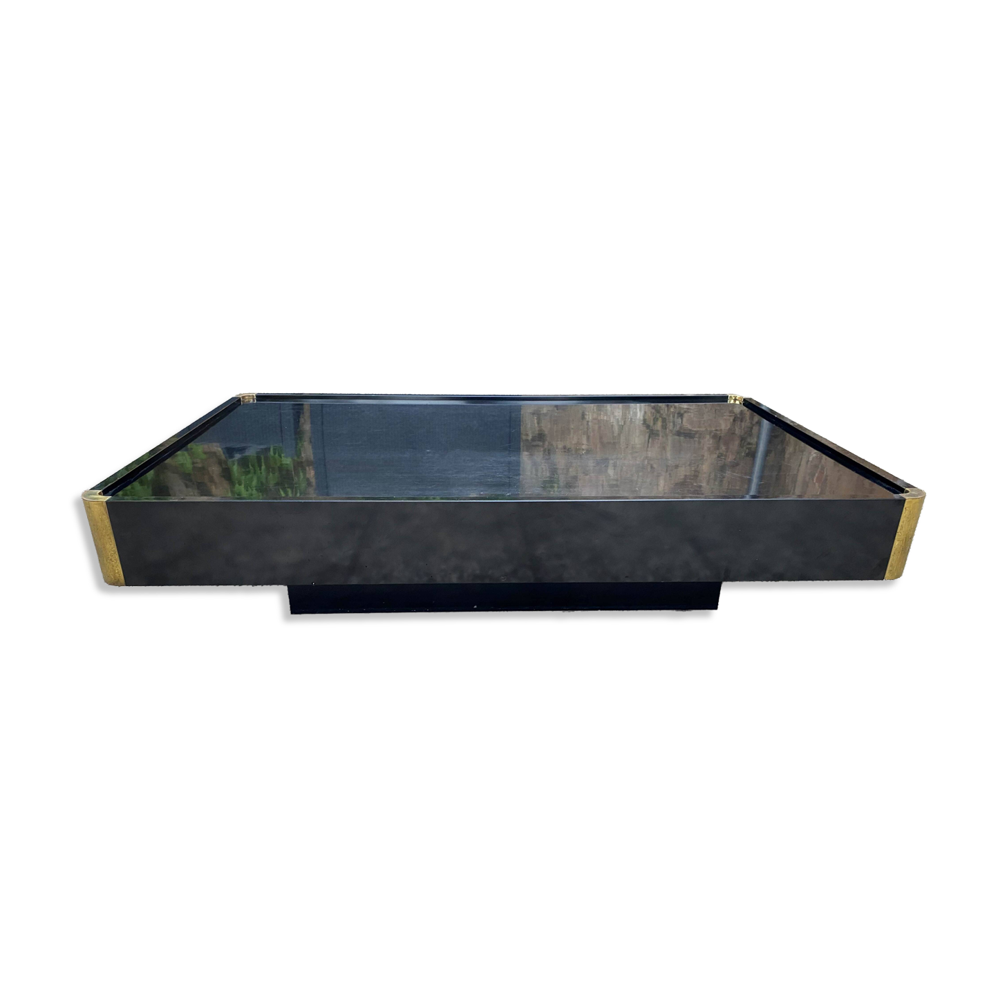 Vintage black coffee table from the 50s