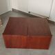 Pair of vintage Scandinavian design modules, bedside table, chest of drawers, sideboard, table.