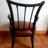 Fauteuil de bureau anglais  cuir 1940