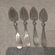 4 silver-plated absinthe spoons by Christofle, 17.5cm