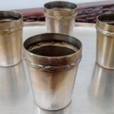 Silver metal liquor service