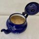 Vintage teapot 1950 in enamelled sheet metal