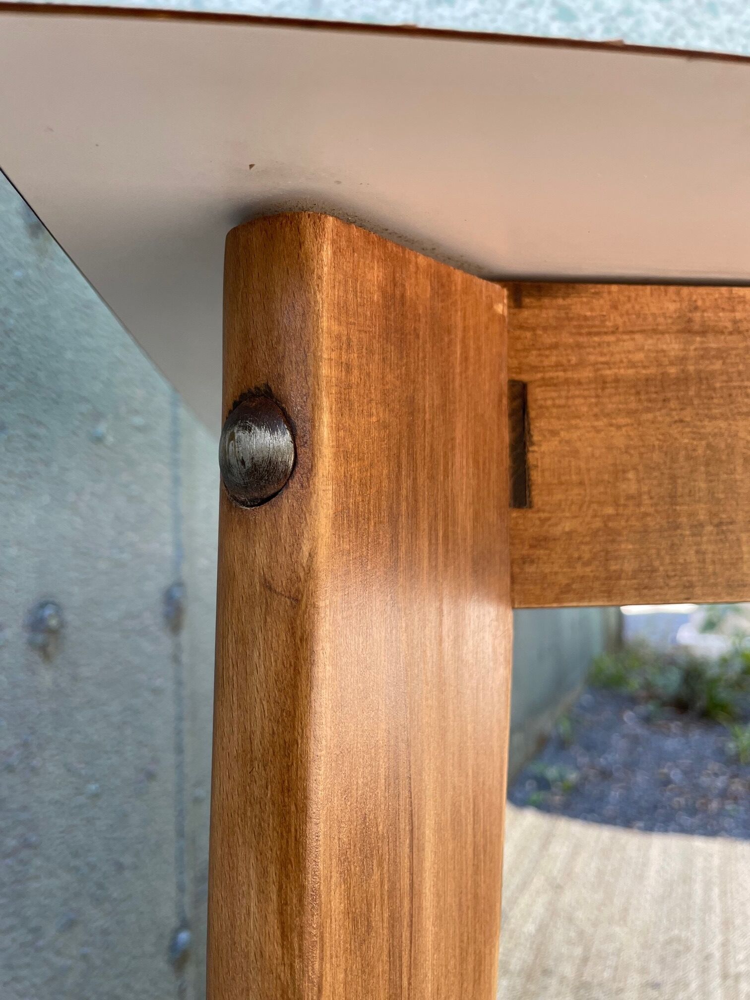 Formica dining table or desk and vintage wood