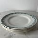 Set of 4 flat ironstone plates St Armand Magali