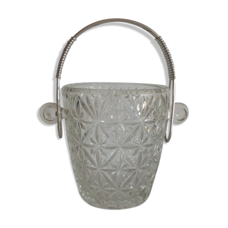 Vintage ice bucket in cut glass