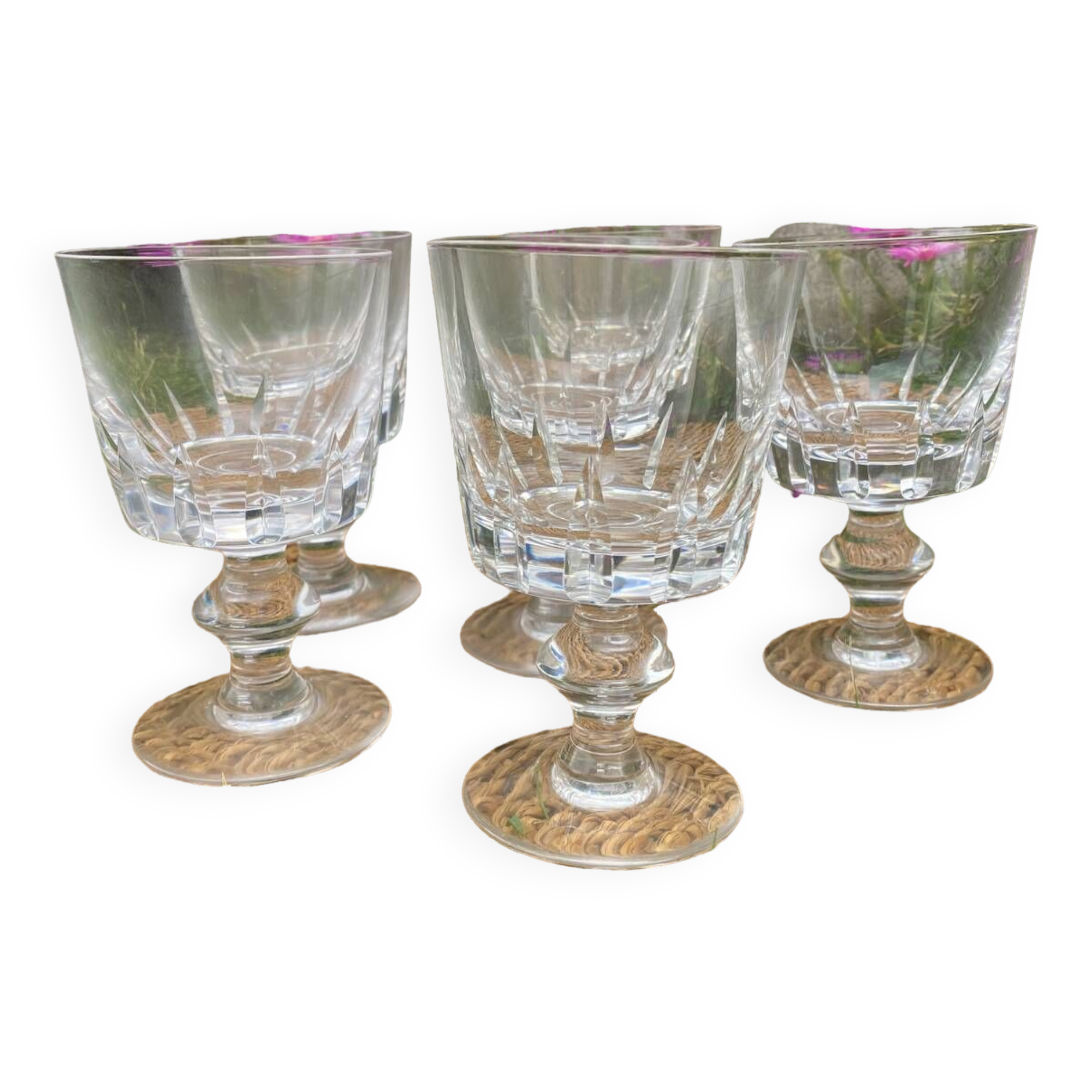 6 Portieux crystal glasses