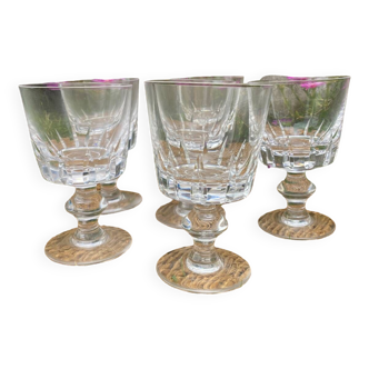 6 Portieux crystal glasses