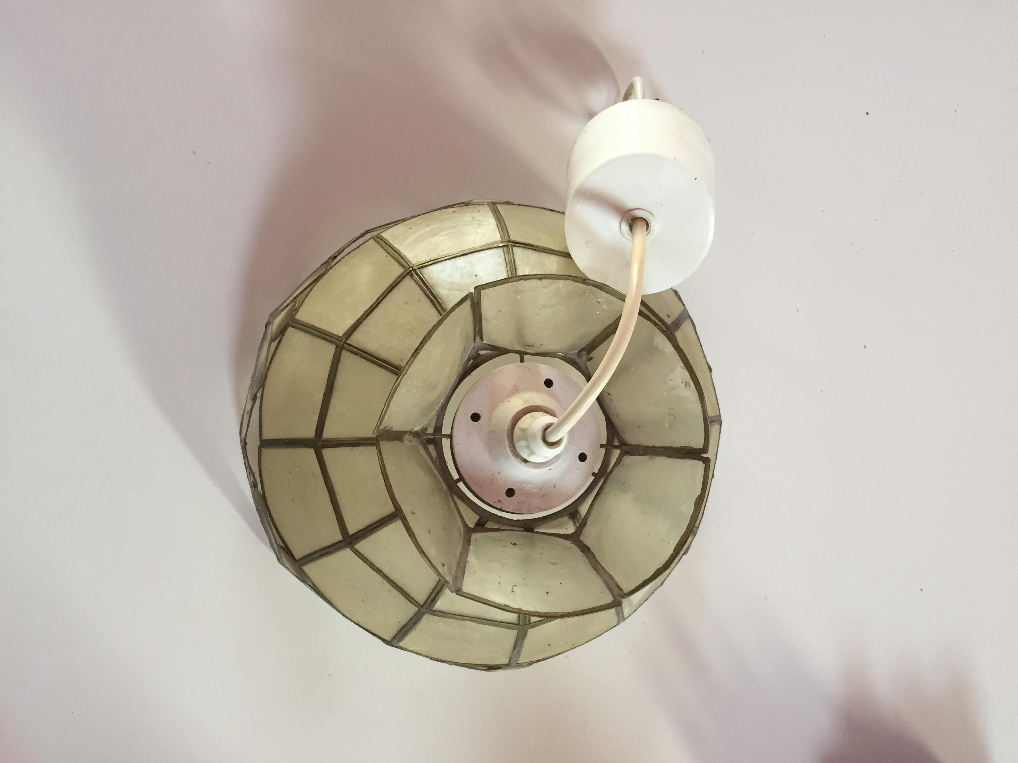 Luminaire suspension vintage Pearl