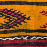 Old Turkish narrow Kilim Runner 250x45 cm, shabby chic, vintage kelim Colourful