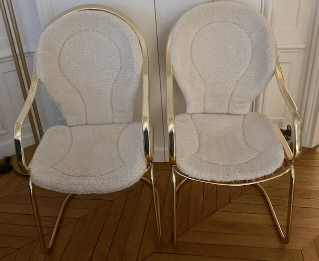 Pair of mid-century chairs designed by Gastone Rinaldi, Italy, 1970
