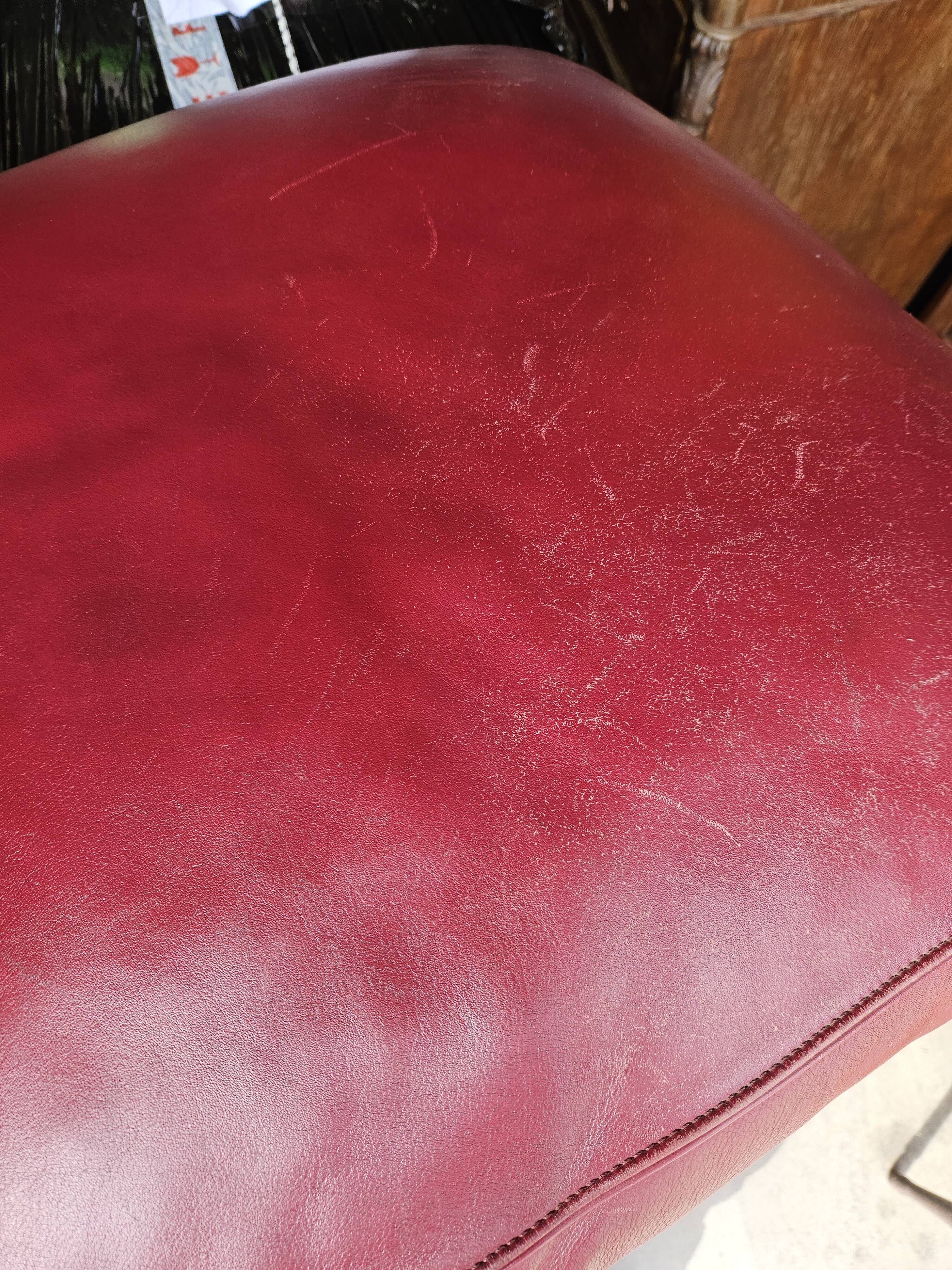 Canapé d'angle modulable Socrates en cuir bordeaux par Poltrona Frau, 1970