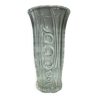 Art Deco pressed glass vase