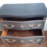 Commode patiné style Louis XV 2 tiroirs