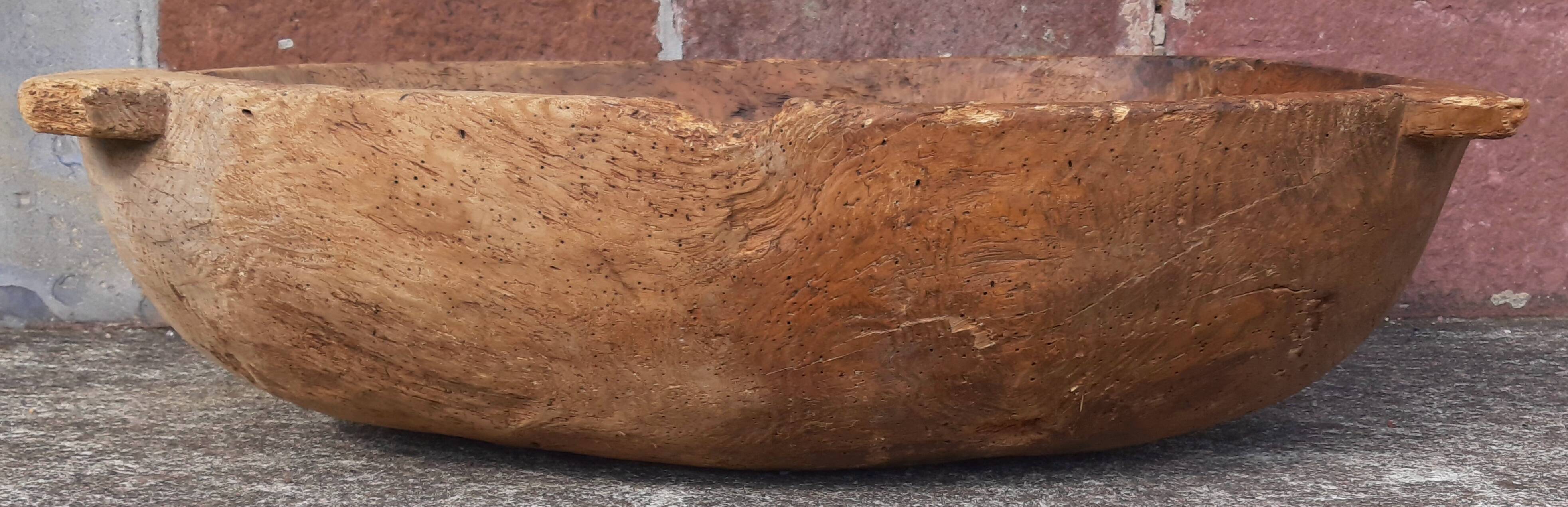 Old XXL planter or solid wood planter.