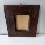 Huguenot mirror - double bottom - Wood