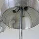 Paire de lampes en métal chromé avec abat jour en fil d'aluminium, 1990