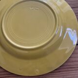 3 vintage yellow dessert plates