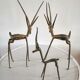 Figurines antilope en bronze vintage